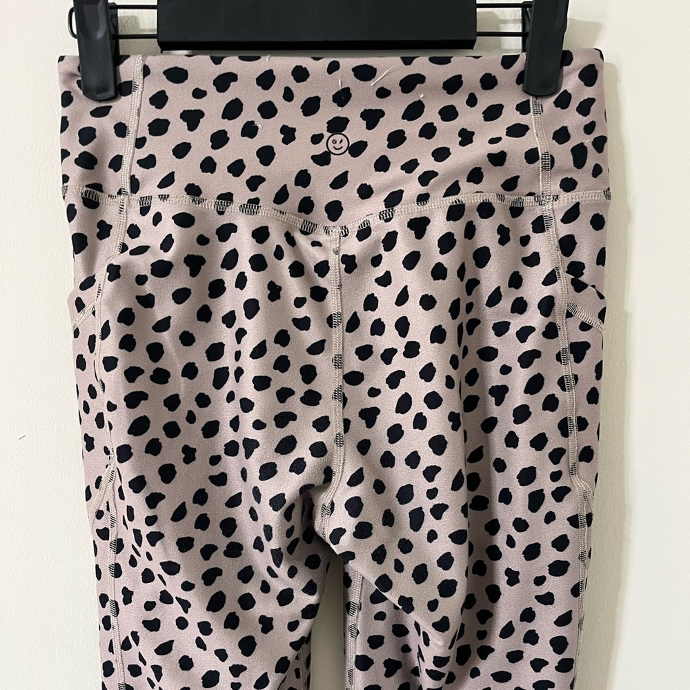 Gilly Hicks Find Your Happy Place Brown Leopard Print Pocket High Rise Leggings - Picture 10 of 12